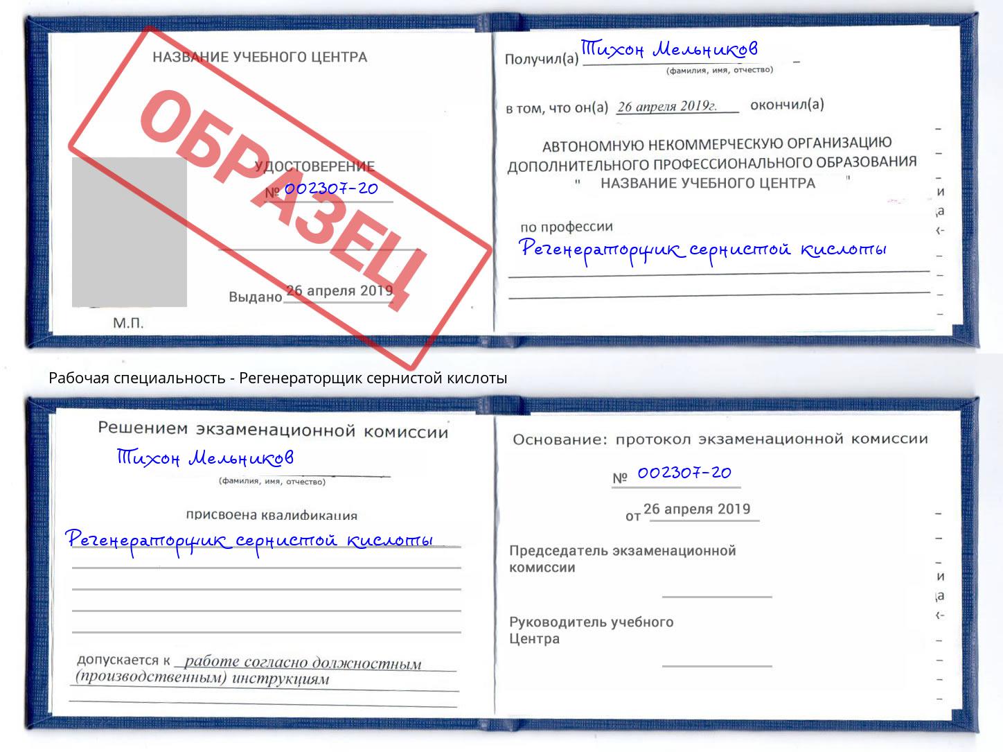 Регенераторщик сернистой кислоты Нижнекамск