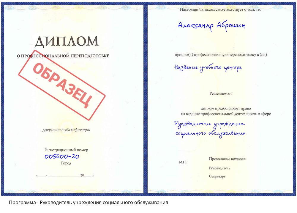 Руководитель учреждения социального обслуживания Нижнекамск