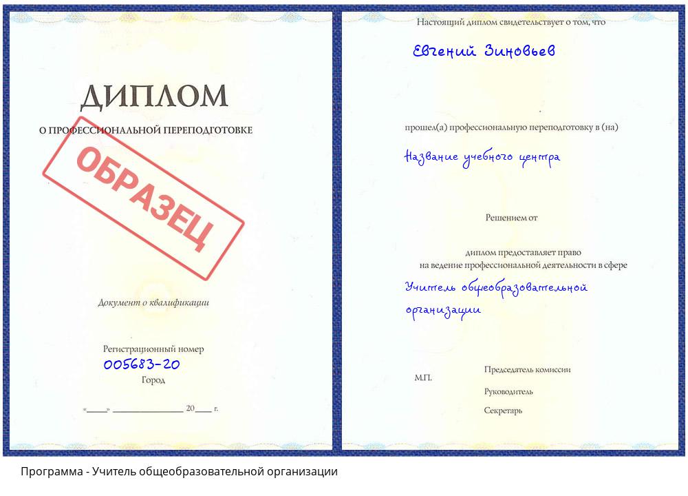 Учитель общеобразовательной организации Нижнекамск